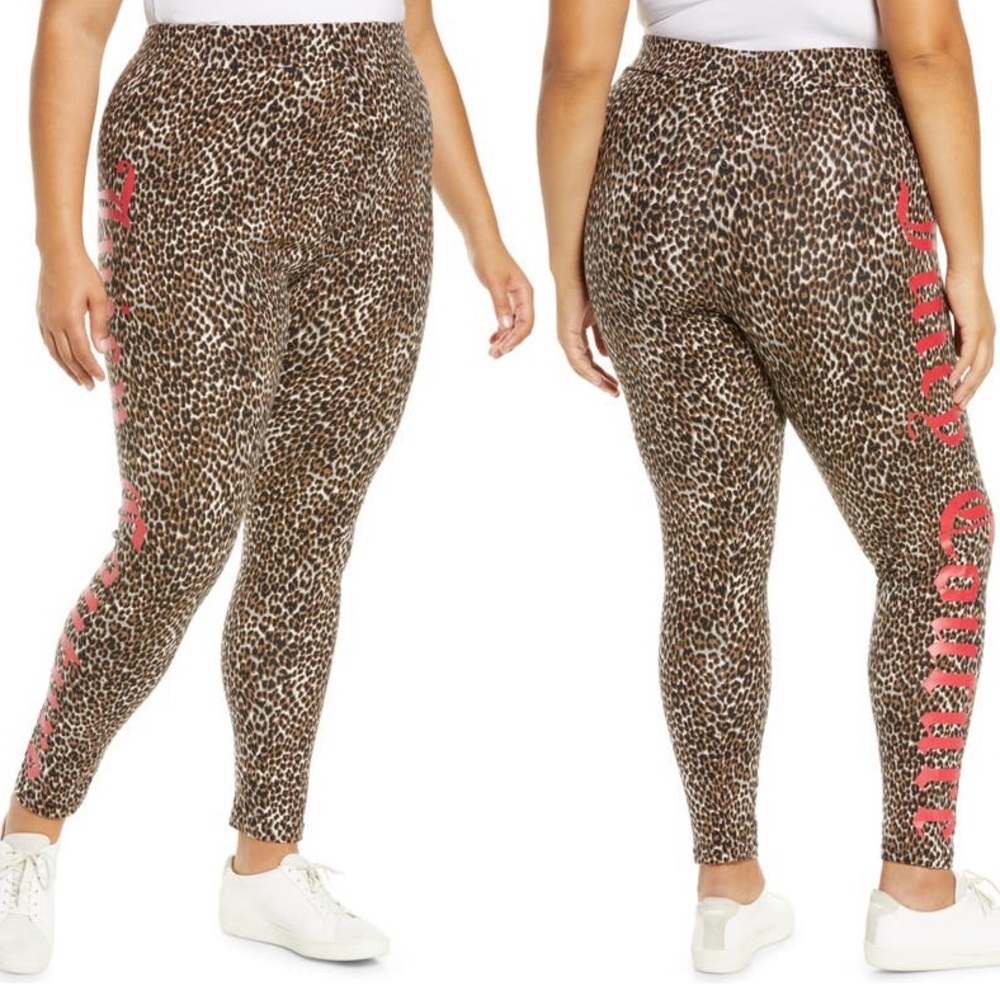 Juicy Couture Brown Cheetah Animal Print Leggings